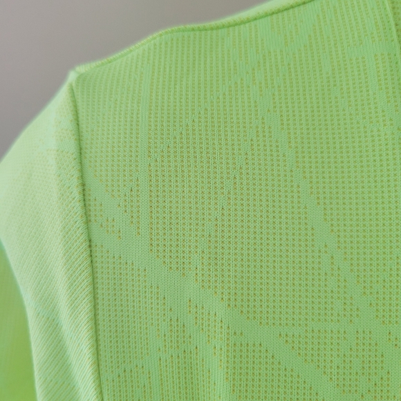 Under Armour Defense neon jacquard tee size small - Picture 3 of 8